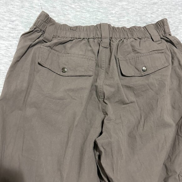 Harper and Ivy Cargo Pants Womens Large Gray Wide Leg Modern Chic Utility - Picture 14 of 14